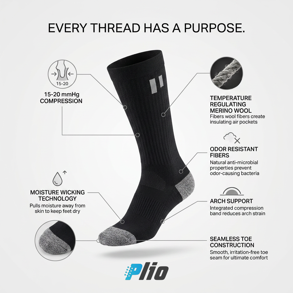 Pilo — Compression Socks (Australian Merino Wool)