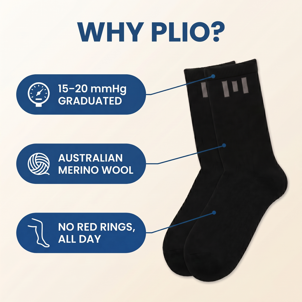 Plio — Compression Socks (Australian Merino Wool)
